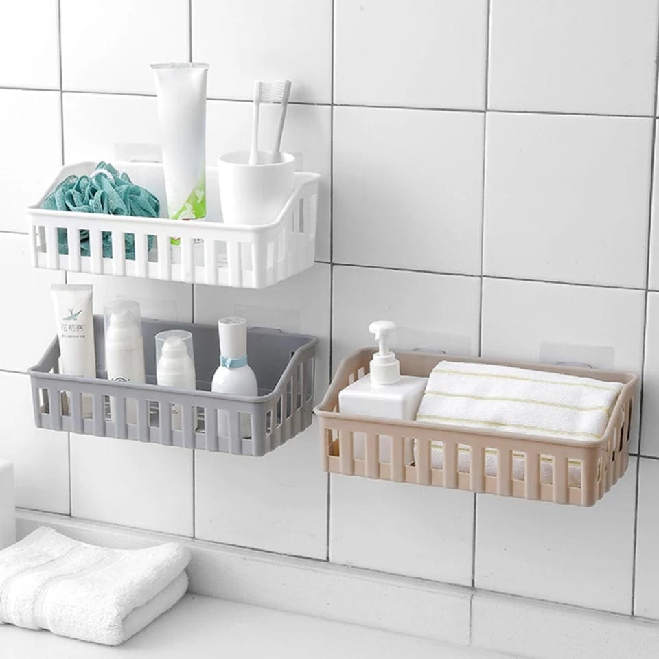 Wall Mounted Shower Caddy Bathroom Shelf, Toilet Shampoo Soap Holder, Cosmetic Storage Rack, Wall Mounted Kitchen Storage Rack Wall Mounted Shower Caddy Bathroom Shelf, Toilet Shampoo Soap Holder, Cosmetic Storage Rack, Wall Mounted Kitchen Storage Rack